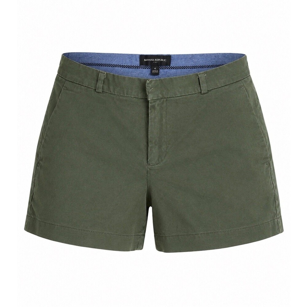 Banana Republic Olive Green Chino Shorts Women’s Size 4 Casual Preppy Safari